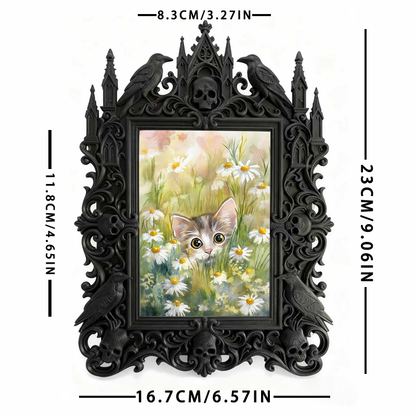 European Court Frame Ornament | Art Studio Display, Relief Craft TV Stand & Coffee Table Decor