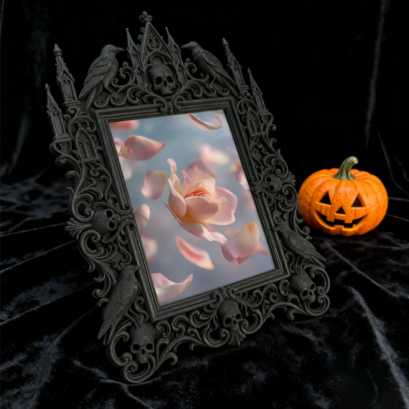 Court Luxury Relief Frame | Jewelry Store Window Decor, Retro European Tabletop Photo Holder