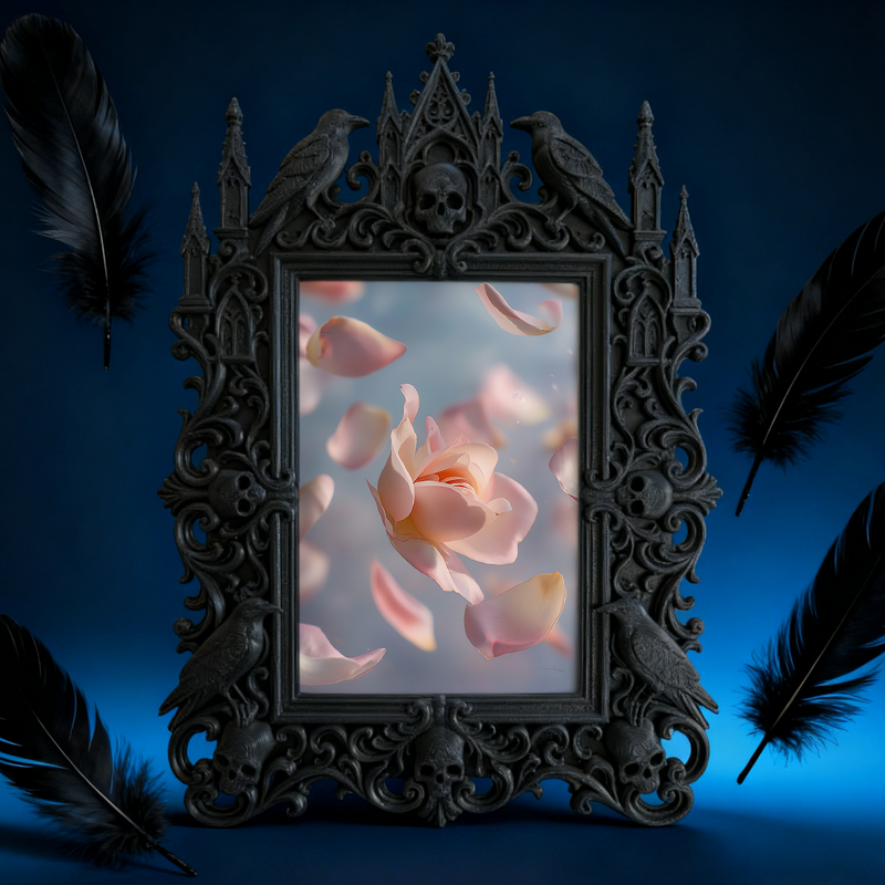 Court Luxury Relief Frame | Jewelry Store Window Decor, Retro European Tabletop Photo Holder