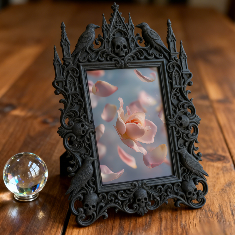 Court Luxury Relief Frame | Jewelry Store Window Decor, Retro European Tabletop Photo Holder