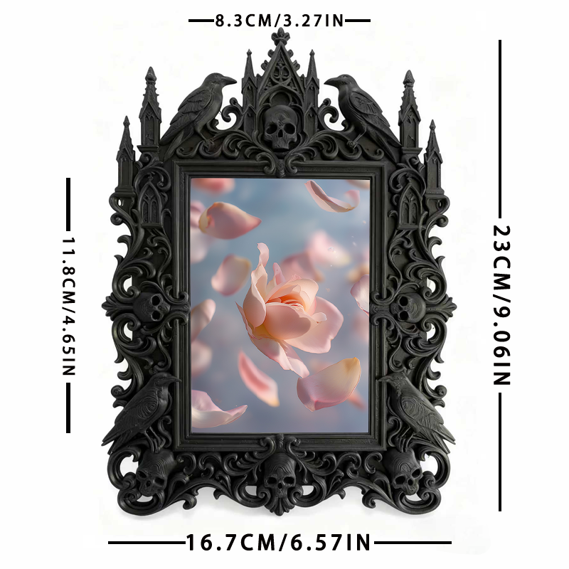 Court Luxury Relief Frame | Jewelry Store Window Decor, Retro European Tabletop Photo Holder