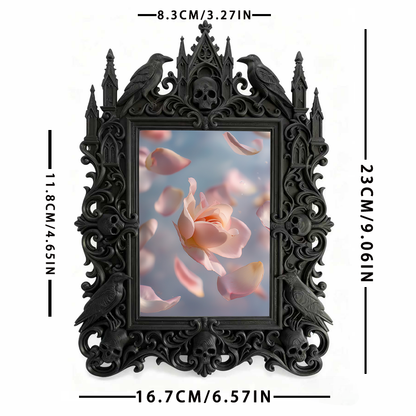 Court Luxury Relief Frame | Jewelry Store Window Decor, Retro European Tabletop Photo Holder