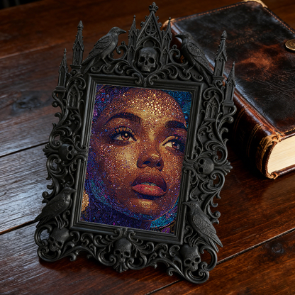 Court-style Relief Frame Ornament | Piano Top Decor, European Retro TV Stand & Coffee Table Decor