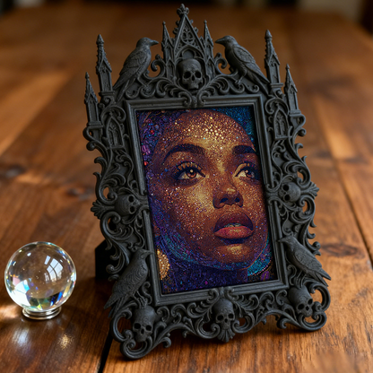 Court-style Relief Frame Ornament | Piano Top Decor, European Retro TV Stand & Coffee Table Decor