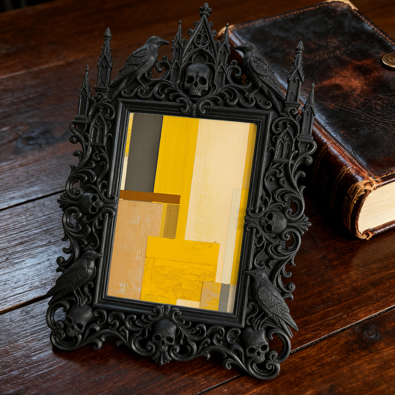 European Luxury Photo Holder | Wine Cabinet Decor, Court Relief Design Tabletop Photo Frame