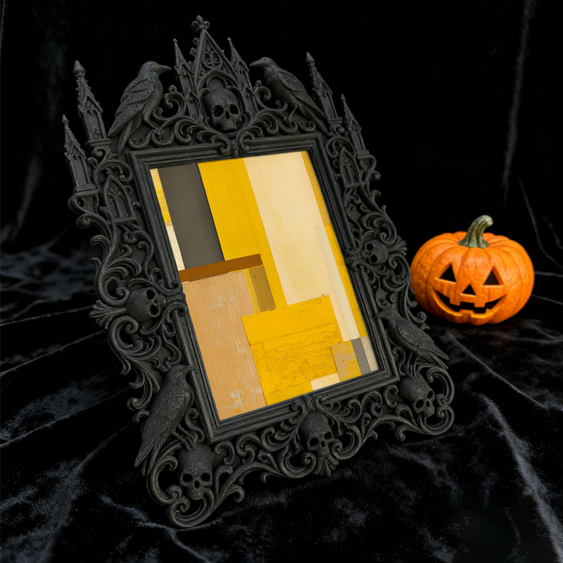 European Luxury Photo Holder | Wine Cabinet Decor, Court Relief Design Tabletop Photo Frame