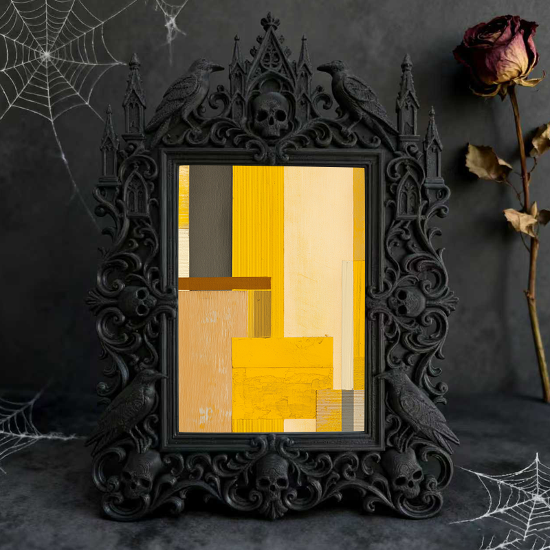 European Luxury Photo Holder | Wine Cabinet Decor, Court Relief Design Tabletop Photo Frame