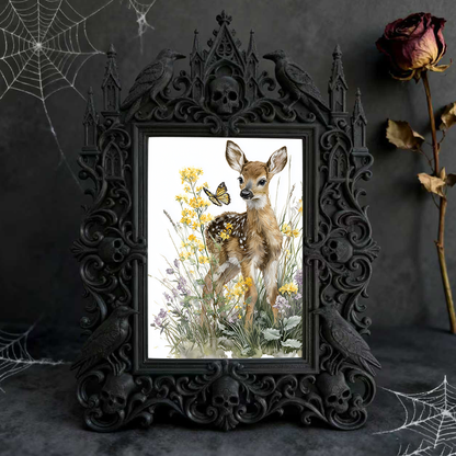 Court Relief Photo Frame | Afternoon Tea Table Decor, Retro European Style Tabletop Photo Holder