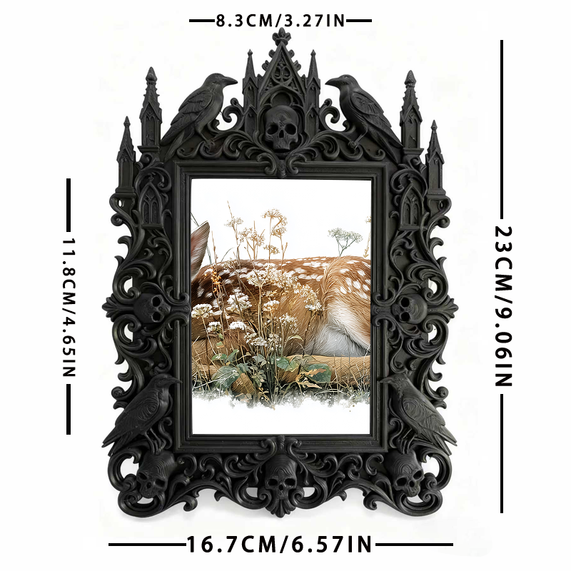 European Retro Frame Ornament | Antique Shelf Display, Luxury Court-style TV Stand Decor