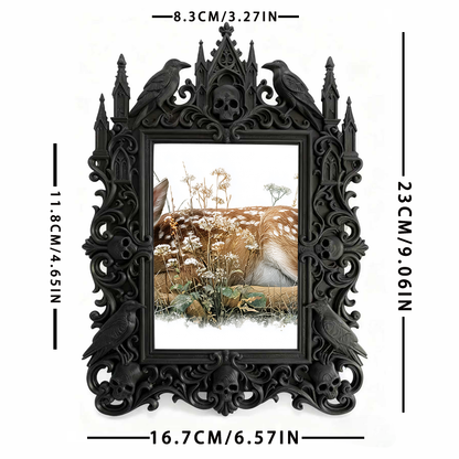 European Retro Frame Ornament | Antique Shelf Display, Luxury Court-style TV Stand Decor