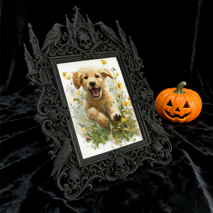 Luxury Court Relief Frame | Housewarming Gift, European Retro Tabletop Photo Storage Holder