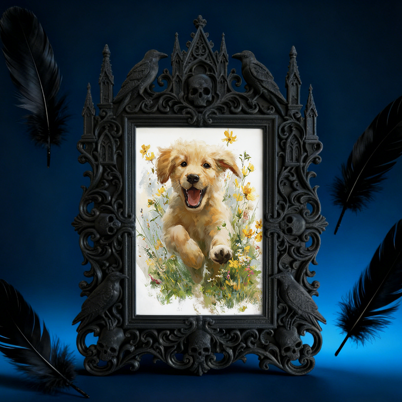 Luxury Court Relief Frame | Housewarming Gift, European Retro Tabletop Photo Storage Holder