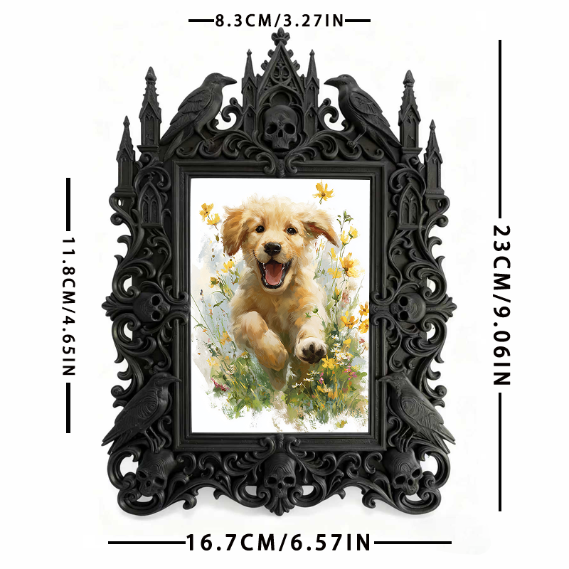 Luxury Court Relief Frame | Housewarming Gift, European Retro Tabletop Photo Storage Holder
