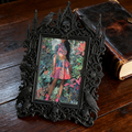 Gothic Dark-style Photo Frame | Dark Academia Study Room Decor, Photo Ornament, Wall-mountable & Tabletop, Waterproof Plastic Frame