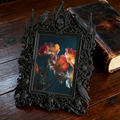 Gothic Dark-style Photo Frame | Black Metal Band Merch Booth Decor, Photo Ornament, Wall-mountable & Tabletop, Waterproof Plastic Frame