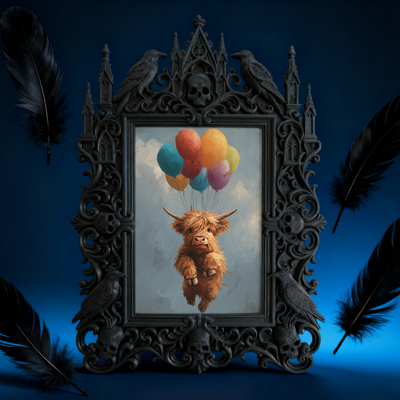 Gothic Dark-style Photo Frame | Gothic Barbershop Client Before-After Photo Decor, Photo Ornament, Wall-mountable & Tabletop, Waterproof Pla