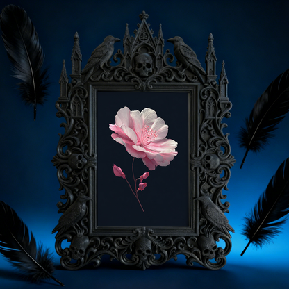 Gothic Dark-style Photo Frame | Dark Academia Student Dorm Door Decor, Photo Ornament, Wall-mountable & Tabletop, Waterproof Plastic Frame