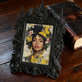 Gothic Dark-style Photo Frame | Paranormal Podcast Studio Backdrop Decor, Photo Ornament, Wall-mountable & Tabletop, Waterproof Plastic Fram