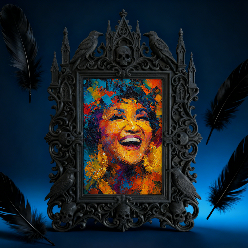 Gothic Dark-style Photo Frame | Gothic Themed Airbnb Bedroom Decor, Photo Ornament, Wall-mountable & Tabletop, Waterproof Plastic Frame