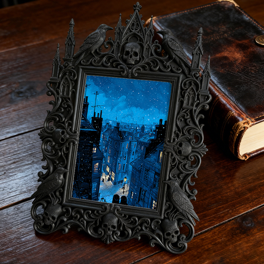 European Court Relief Luxury Frame | Living Room TV Stand Decor, Tabletop Photo Holder, Vintage Royal Style