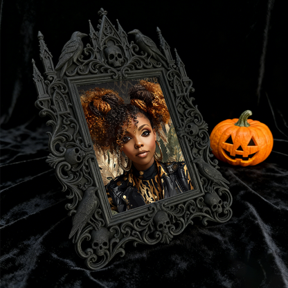 European Court Relief Luxury Frame | Coffee Table Centerpiece Decor, Photo Display Ornament, Palace-style Craft