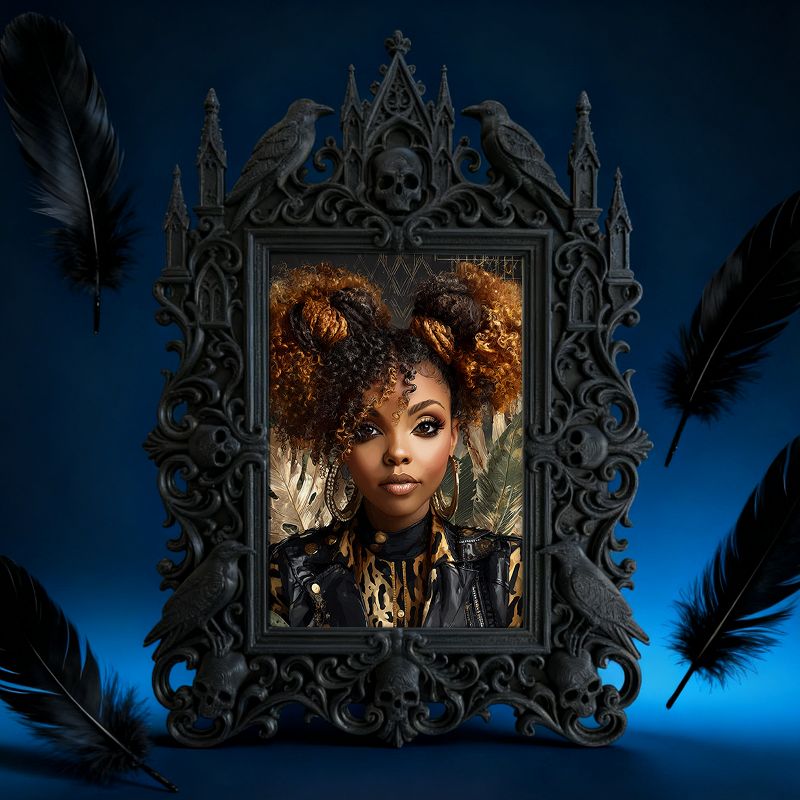 European Court Relief Luxury Frame | Coffee Table Centerpiece Decor, Photo Display Ornament, Palace-style Craft