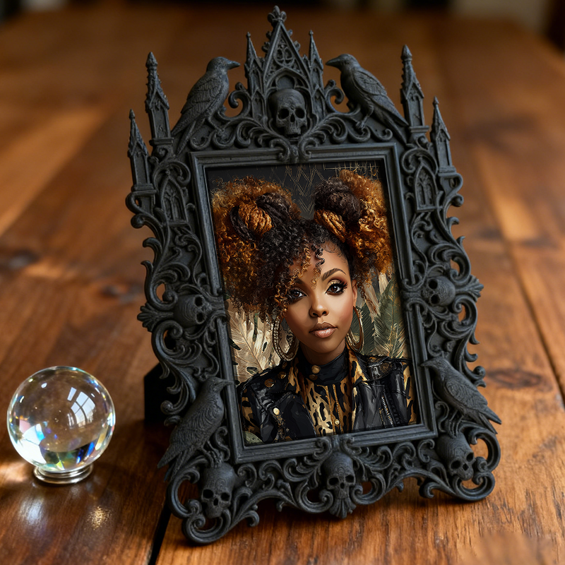 European Court Relief Luxury Frame | Coffee Table Centerpiece Decor, Photo Display Ornament, Palace-style Craft