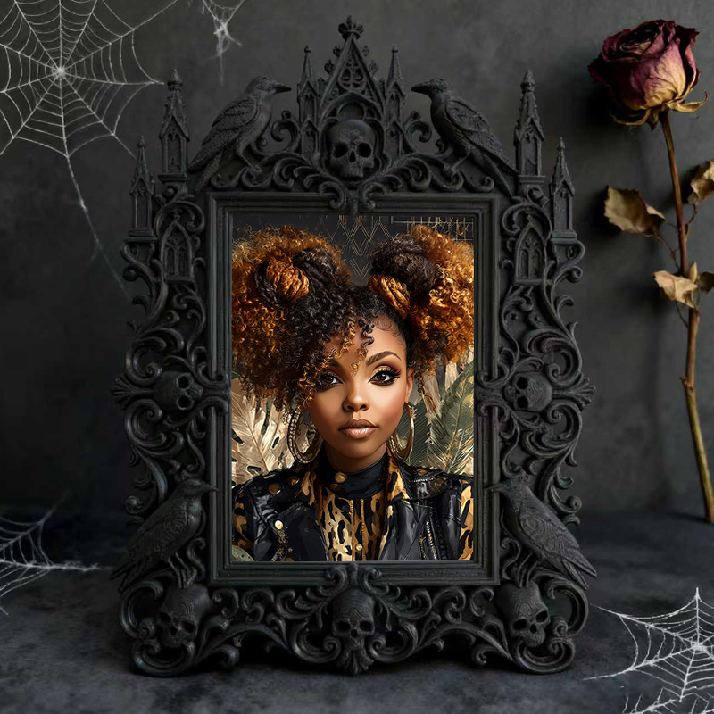 European Court Relief Luxury Frame | Coffee Table Centerpiece Decor, Photo Display Ornament, Palace-style Craft