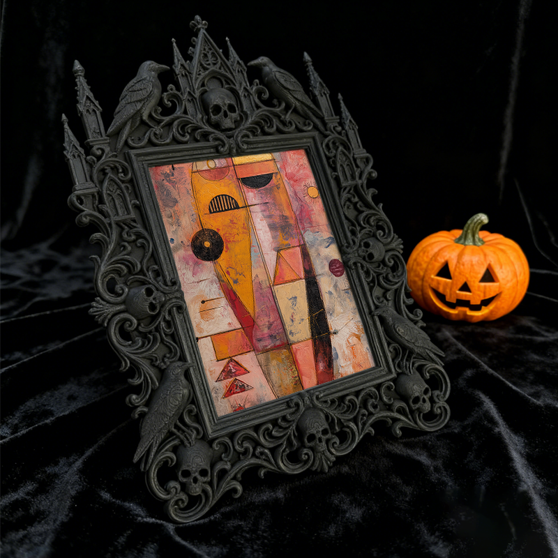 European Court Relief Luxury Frame | Bedroom Nightstand Ornament, Photo Display Holder, Royal Carved Design