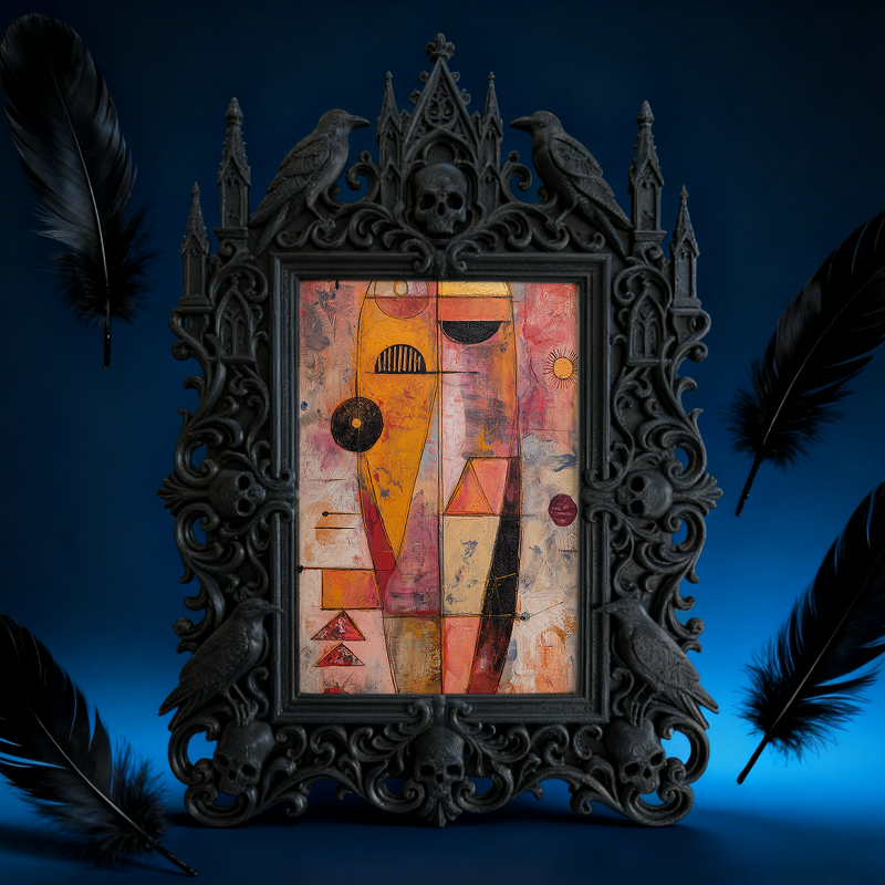 European Court Relief Luxury Frame | Bedroom Nightstand Ornament, Photo Display Holder, Royal Carved Design