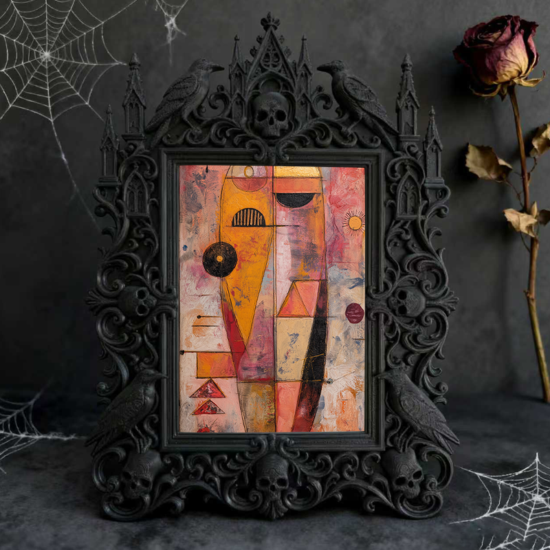 European Court Relief Luxury Frame | Bedroom Nightstand Ornament, Photo Display Holder, Royal Carved Design