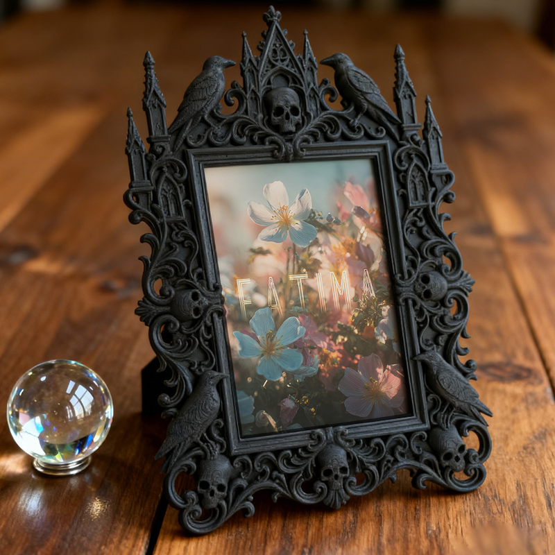 European Court Relief Luxury Frame | Study Bookcase Decor, Tabletop Photo Frame, Vintage Court Aesthetic