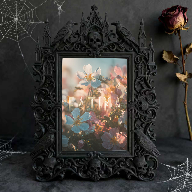 European Court Relief Luxury Frame | Study Bookcase Decor, Tabletop Photo Frame, Vintage Court Aesthetic
