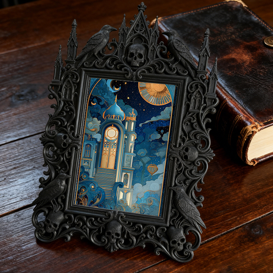 European Court Relief Luxury Frame | Wedding Venue Sign-in Table Decor, Couple Photo Holder, Royal Retro Style