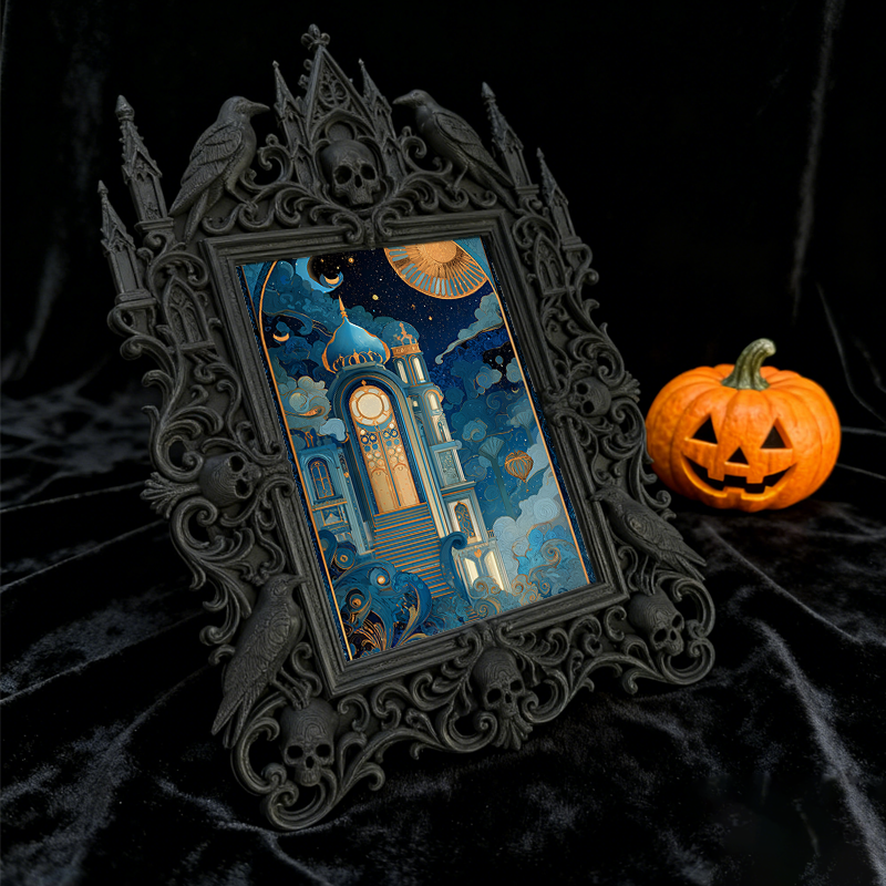 European Court Relief Luxury Frame | Wedding Venue Sign-in Table Decor, Couple Photo Holder, Royal Retro Style