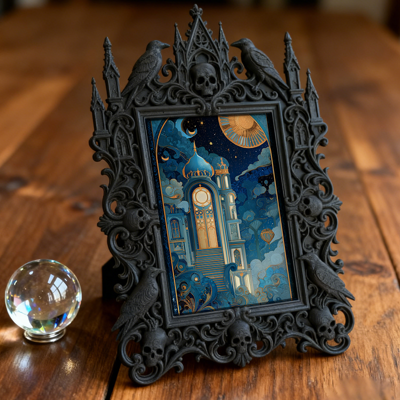 European Court Relief Luxury Frame | Wedding Venue Sign-in Table Decor, Couple Photo Holder, Royal Retro Style