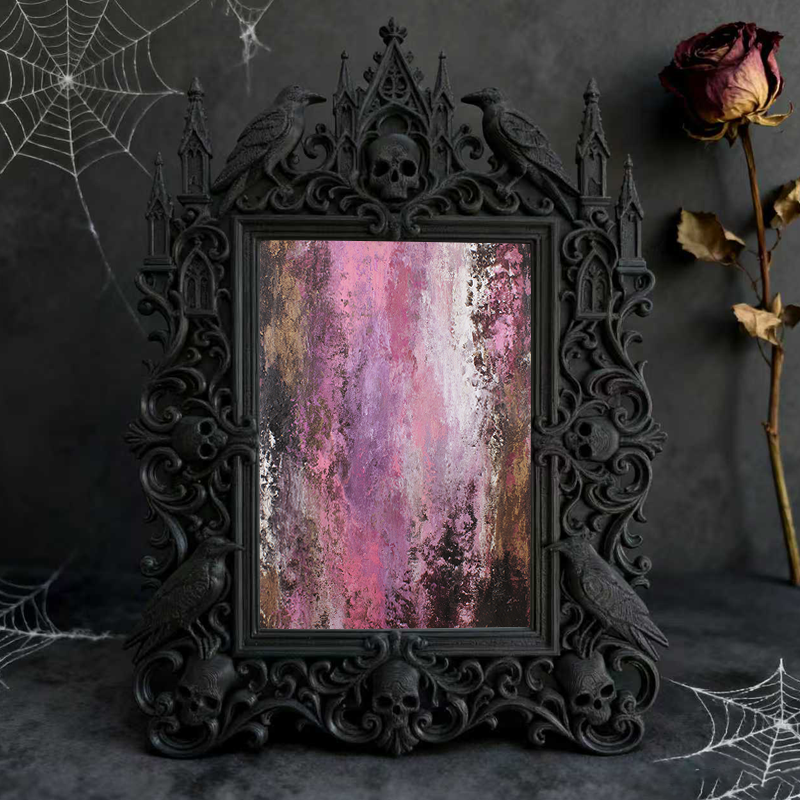 European Court Relief Luxury Frame | Homestay Vintage Suite Decor, TV Stand Photo Frame, Palace-style Accent