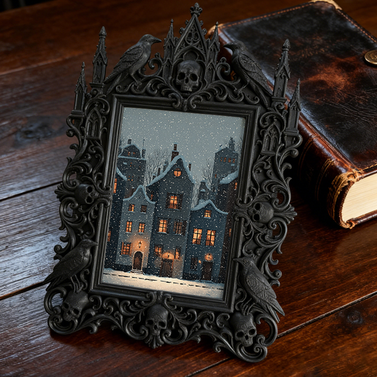 European Court Relief Luxury Frame | Piano Top Decor Ornament, Photo Holder, Vintage Royal Carved Frame