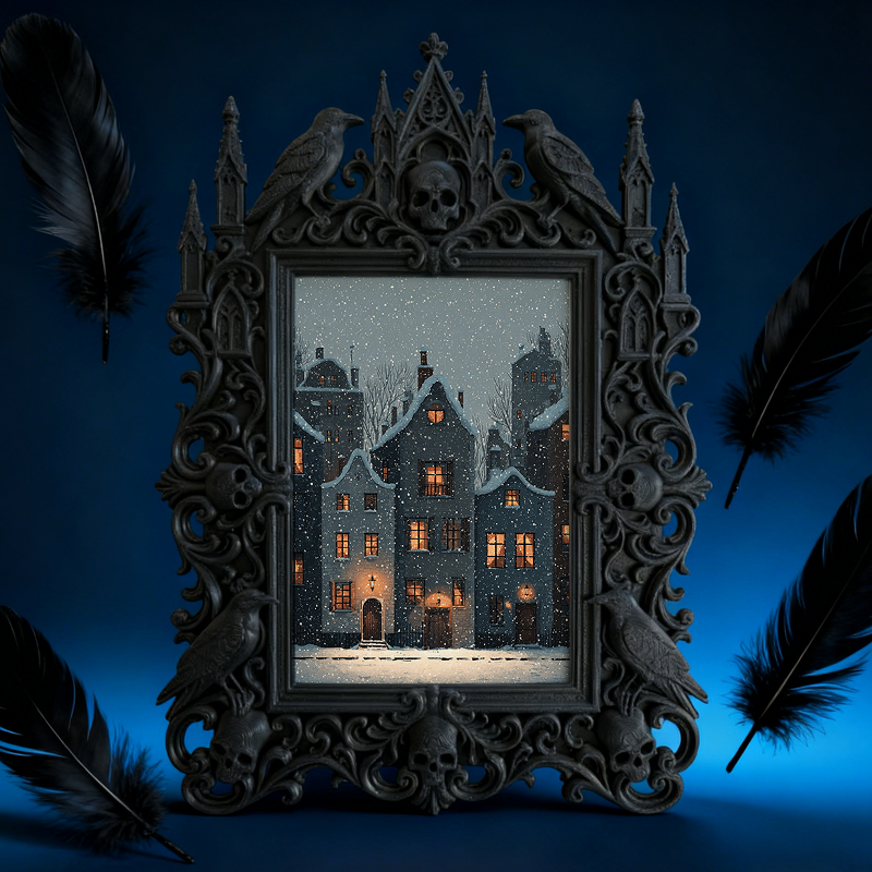 European Court Relief Luxury Frame | Piano Top Decor Ornament, Photo Holder, Vintage Royal Carved Frame