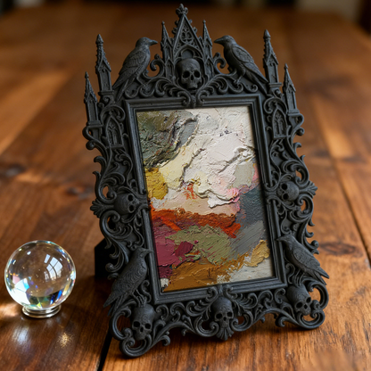 European Court Relief Luxury Frame | Antique Shop Shelf Display, Photo Frame Prop, Palace Relief Craft