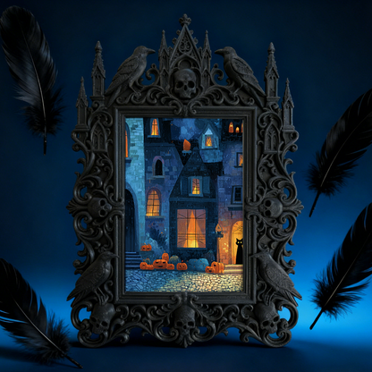 European Court Relief Luxury Frame | Office Reception Desk Decor, Tabletop Photo Holder, Retro Court Style