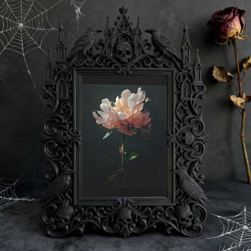 European Court Relief Luxury Frame | Christmas Family Party Decor, Photo Display Ornament, Royal Vintage Frame