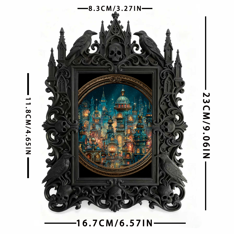 European Court Relief Luxury Frame | Art Gallery Corner Decor, Photo Frame Prop, Palace-style Relief Design
