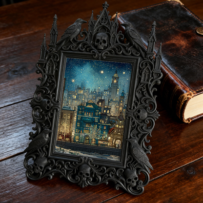 European Court Relief Luxury Frame | Boutique Hotel Room Decor, TV Stand Photo Holder, Royal Retro Aesthetic