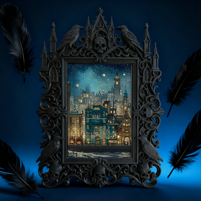 European Court Relief Luxury Frame | Boutique Hotel Room Decor, TV Stand Photo Holder, Royal Retro Aesthetic