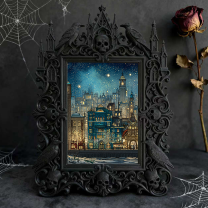 European Court Relief Luxury Frame | Boutique Hotel Room Decor, TV Stand Photo Holder, Royal Retro Aesthetic