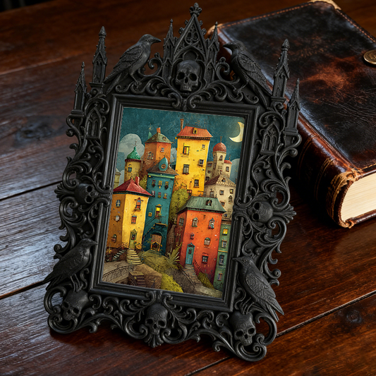 European Court Relief Luxury Frame | Bookstore Vintage Corner Decor, Photo Frame Prop, Royal Relief Craft