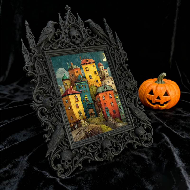 European Court Relief Luxury Frame | Bookstore Vintage Corner Decor, Photo Frame Prop, Royal Relief Craft