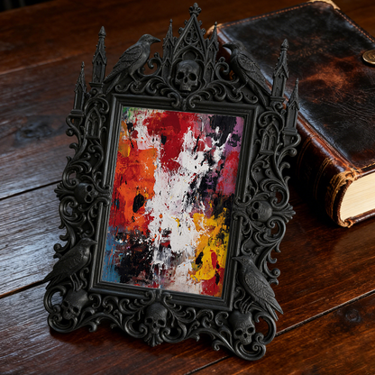 European Court Relief Luxury Frame | Beauty Salon Waiting Area Decor, Photo Display Ornament, Retro Royal Frame