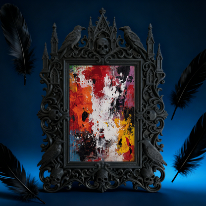 European Court Relief Luxury Frame | Beauty Salon Waiting Area Decor, Photo Display Ornament, Retro Royal Frame